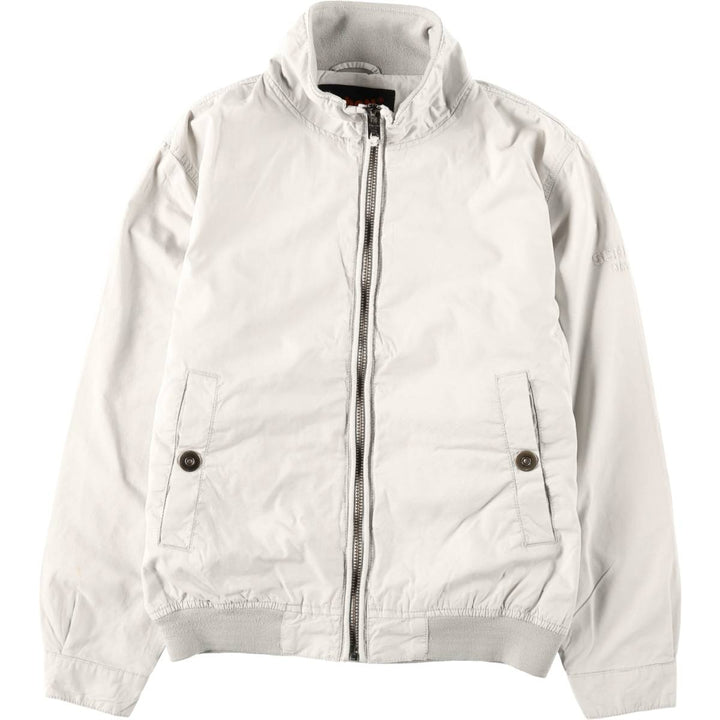 Schott Stand Collar Swing Top Sports Jacket, Men's Size M (approx.) cotton ivory Vintage Second Hand
