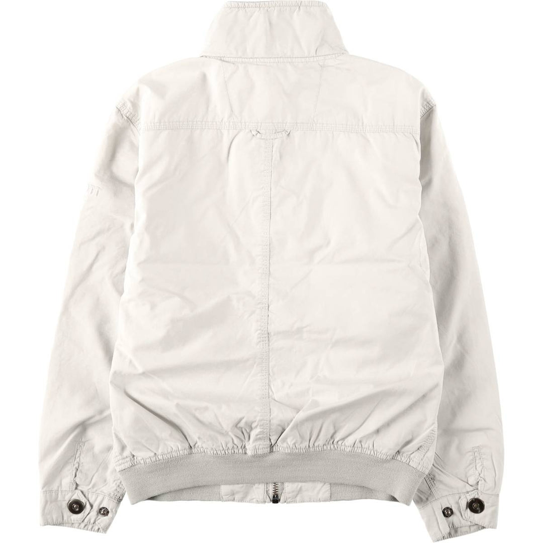 Schott Stand Collar Swing Top Sports Jacket, Men's Size M (approx.) cotton ivory Vintage Second Hand