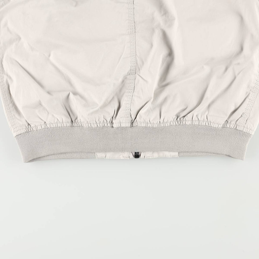 Schott Stand Collar Swing Top Sports Jacket, Men's Size M (approx.) cotton ivory Vintage Second Hand