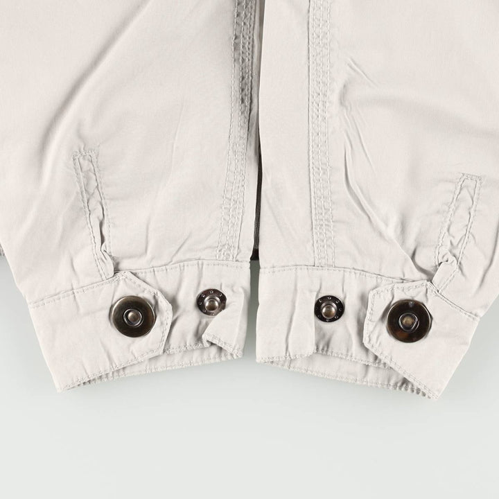 Schott Stand Collar Swing Top Sports Jacket, Men's Size M (approx.) cotton ivory Vintage Second Hand