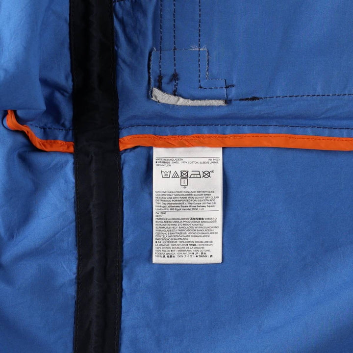 2000'S Banana Republic Hooded Military Utility Jacket, Men's Size L (approx.) cotton navy blue type Vintage Second Hand
