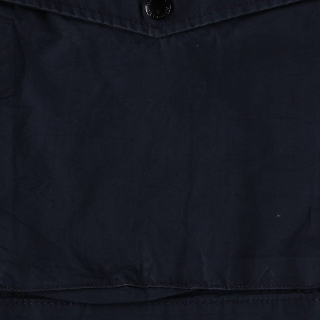 2000'S Banana Republic Hooded Military Utility Jacket, Men's Size L (approx.) cotton navy blue type Vintage Second Hand