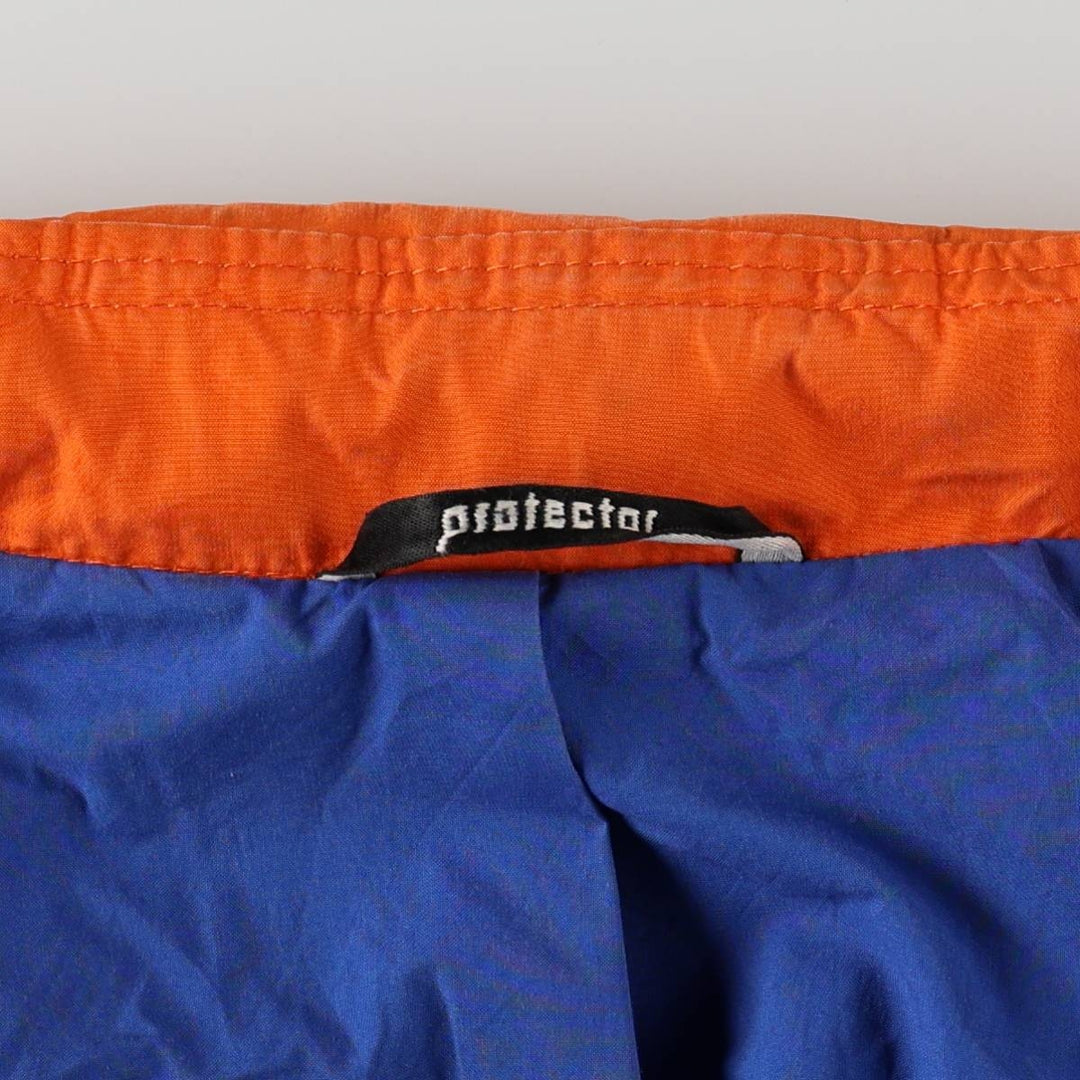 1980'S PROTECTOR EXCLUSIVE CREATION SUISSE Collared Cotton Jacket, Men's Size M (approx.), Vintage cotton orange type Vintage Second Hand