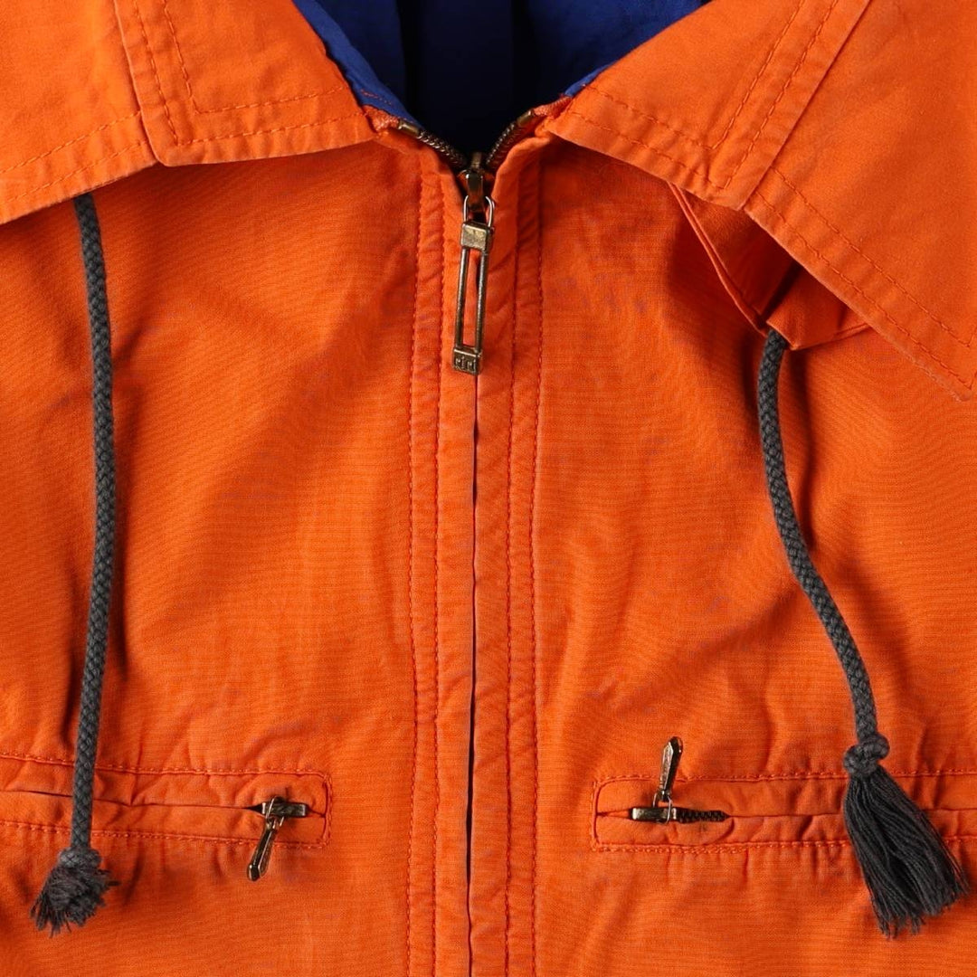 1980'S PROTECTOR EXCLUSIVE CREATION SUISSE Collared Cotton Jacket, Men's Size M (approx.), Vintage cotton orange type Vintage Second Hand
