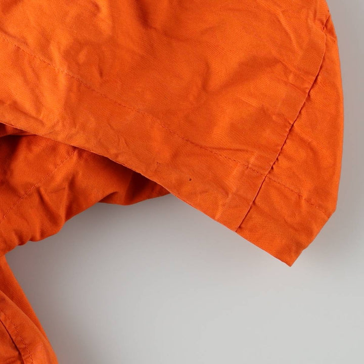 1980'S PROTECTOR EXCLUSIVE CREATION SUISSE Collared Cotton Jacket, Men's Size M (approx.), Vintage cotton orange type Vintage Second Hand