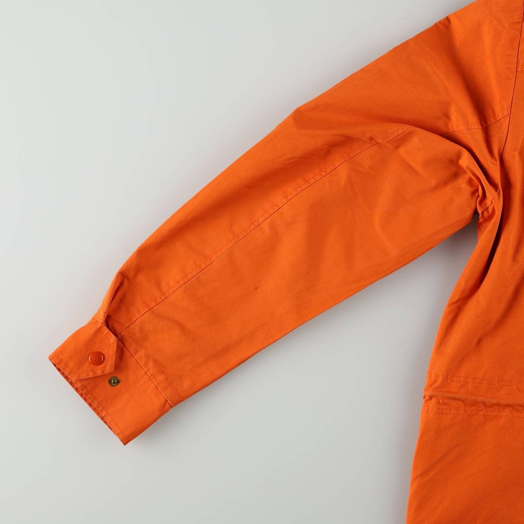 1980'S PROTECTOR EXCLUSIVE CREATION SUISSE Collared Cotton Jacket, Men's Size M (approx.), Vintage cotton orange type Vintage Second Hand