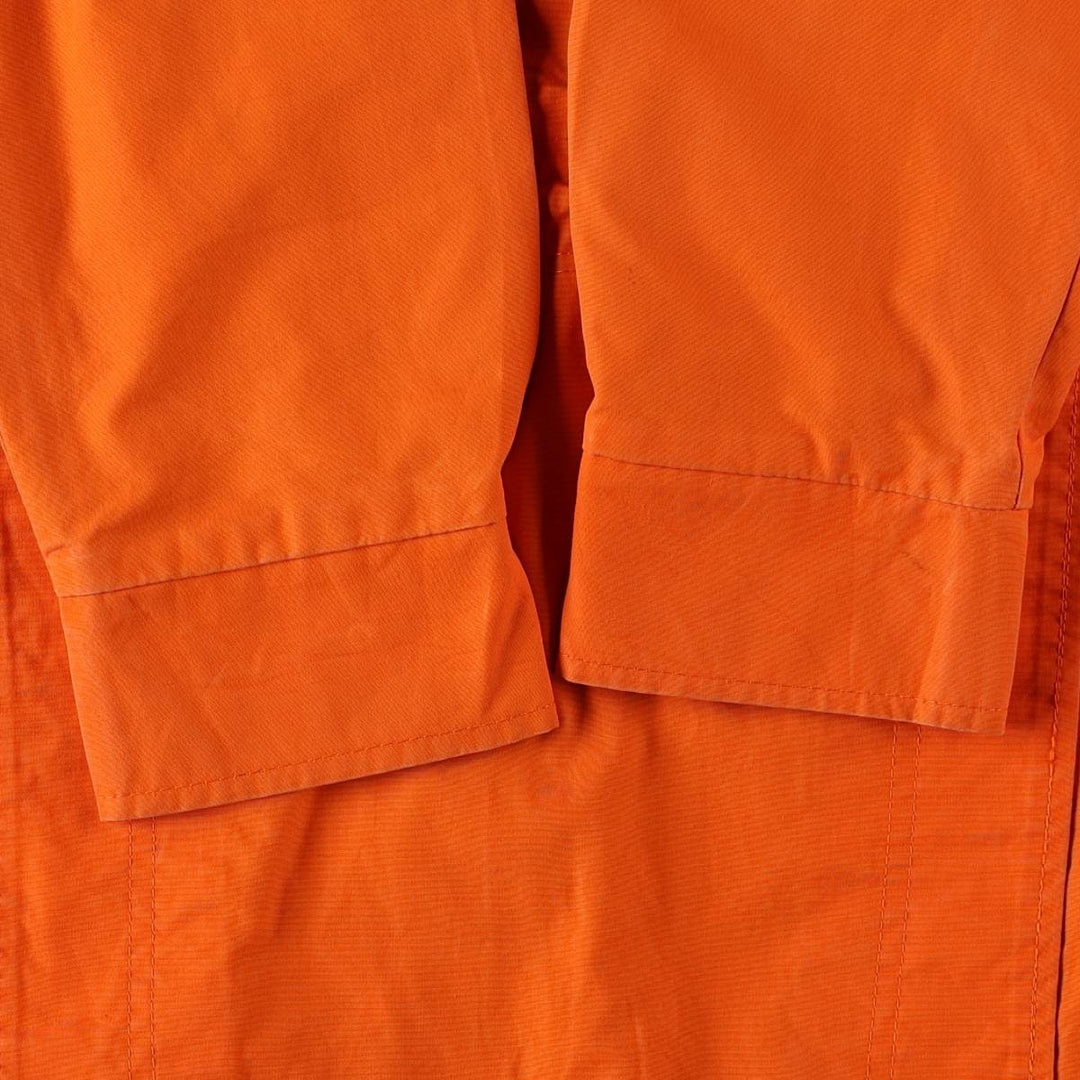 1980'S PROTECTOR EXCLUSIVE CREATION SUISSE Collared Cotton Jacket, Men's Size M (approx.), Vintage cotton orange type Vintage Second Hand