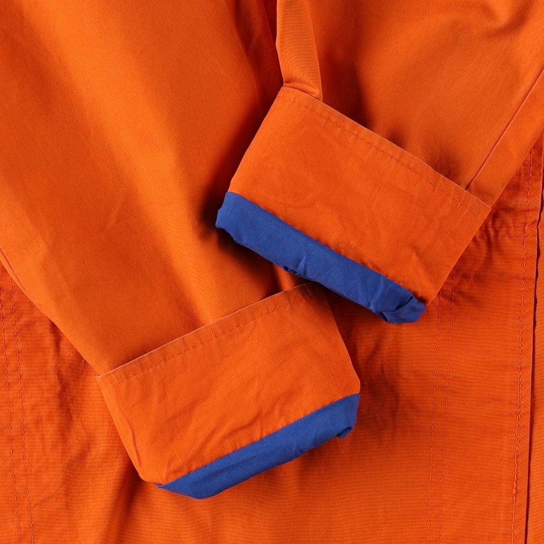1980'S PROTECTOR EXCLUSIVE CREATION SUISSE Collared Cotton Jacket, Men's Size M (approx.), Vintage cotton orange type Vintage Second Hand