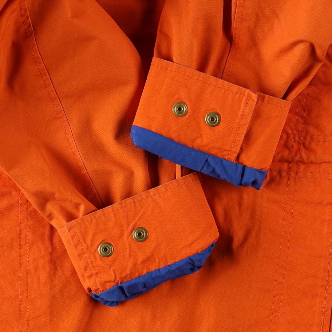 1980'S PROTECTOR EXCLUSIVE CREATION SUISSE Collared Cotton Jacket, Men's Size M (approx.), Vintage cotton orange type Vintage Second Hand