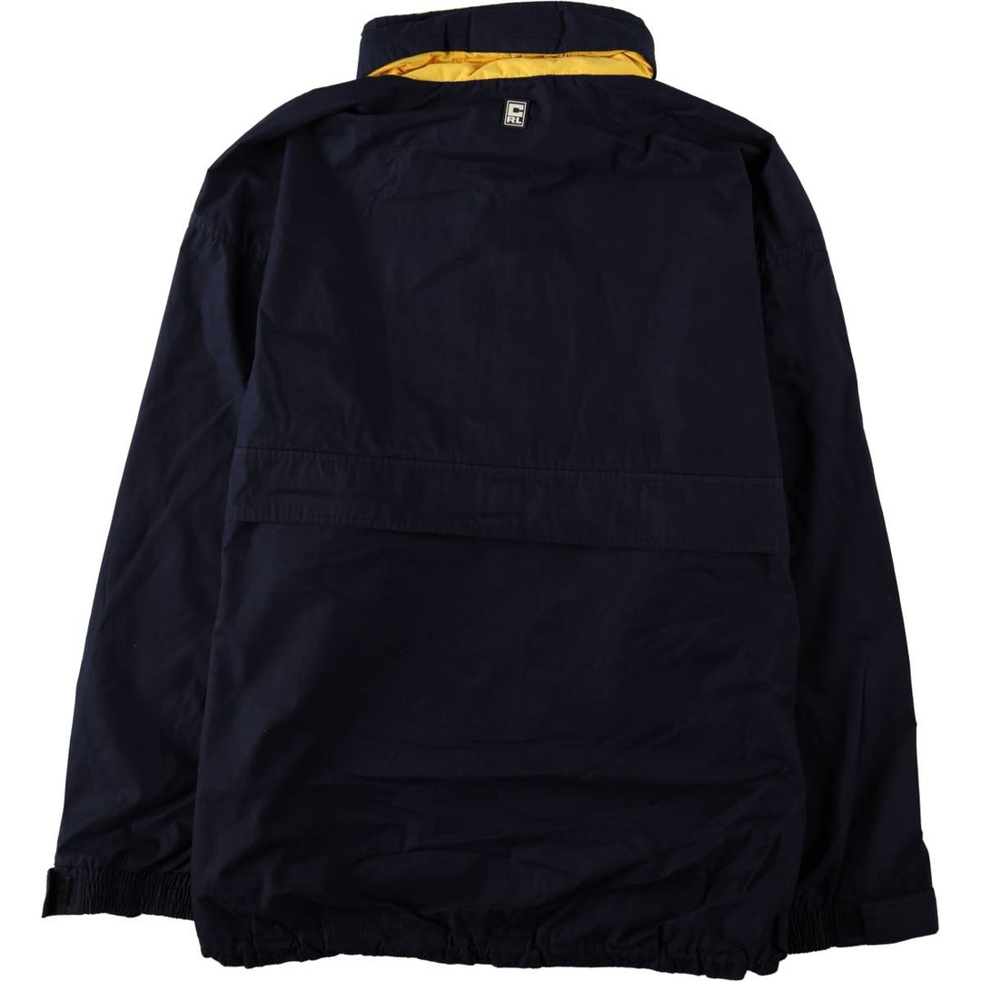 Ralph Lauren CHAPS Half-Zip Anorak Jacket, Men's Size XL polyester navy blue type Vintage Second Hand