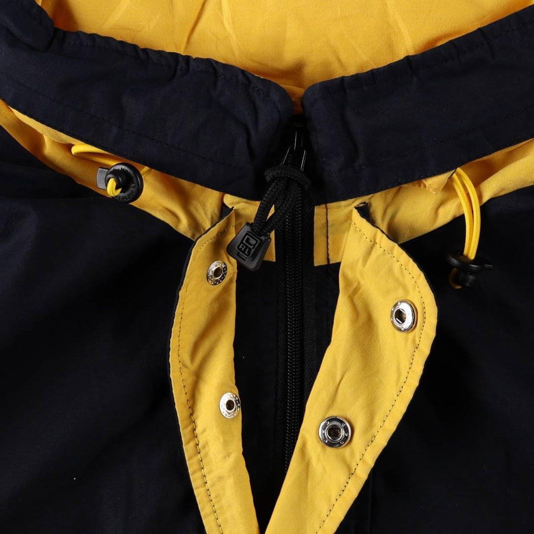 Ralph Lauren CHAPS Half-Zip Anorak Jacket, Men's Size XL polyester navy blue type Vintage Second Hand