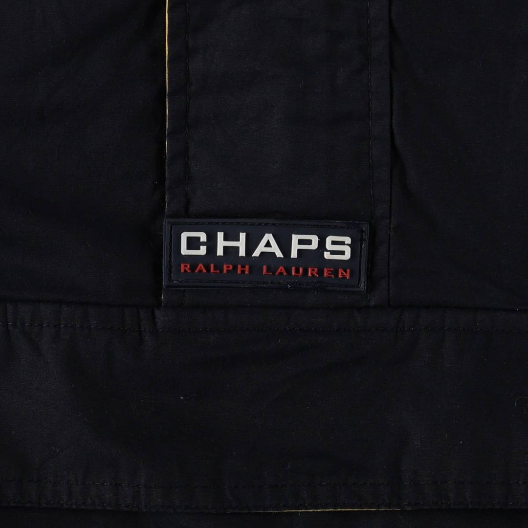 Ralph Lauren CHAPS Half-Zip Anorak Jacket, Men's Size XL polyester navy blue type Vintage Second Hand