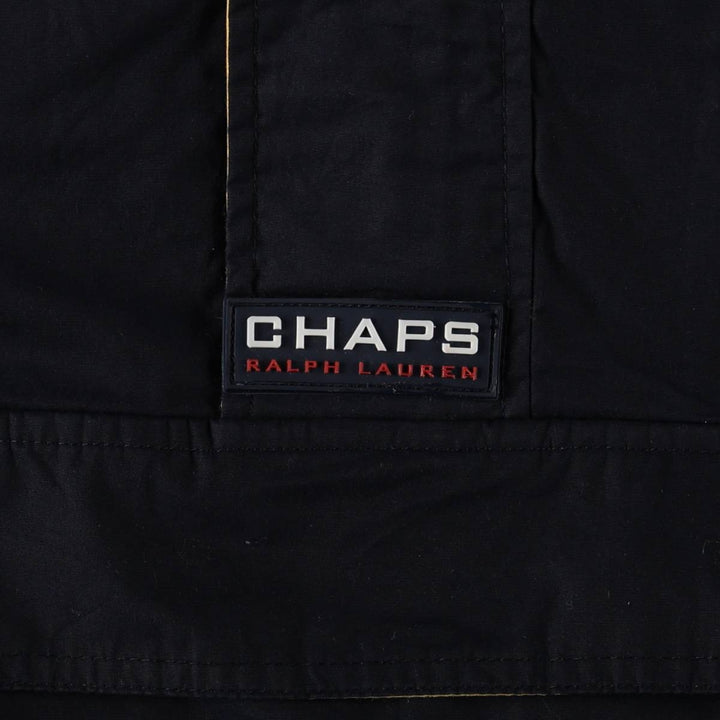 Ralph Lauren CHAPS Half-Zip Anorak Jacket, Men's Size XL polyester navy blue type Vintage Second Hand