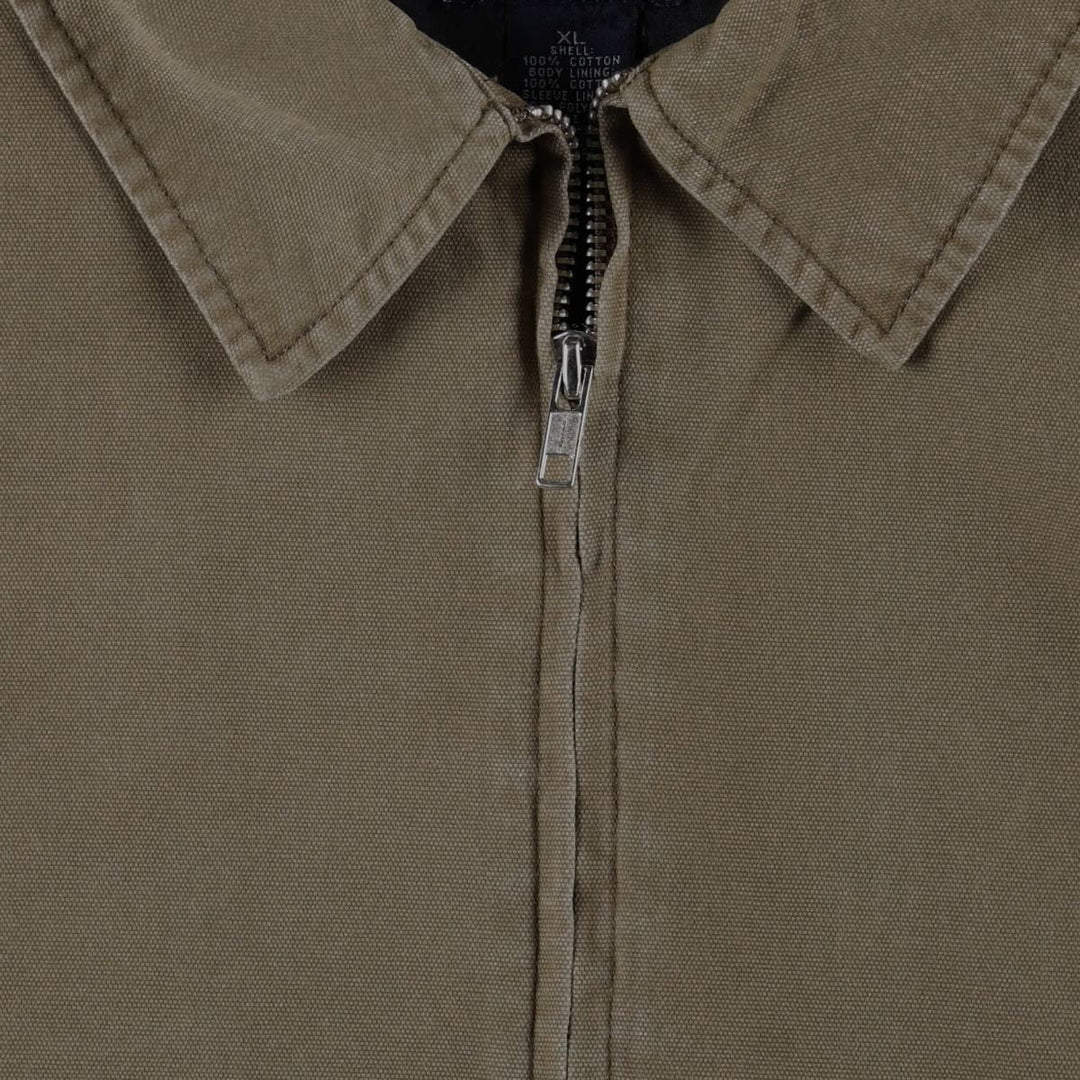 90'S GAP Vintage Cotton Jacket, Men's XL cotton Khaki type brown Vintage Second Hand