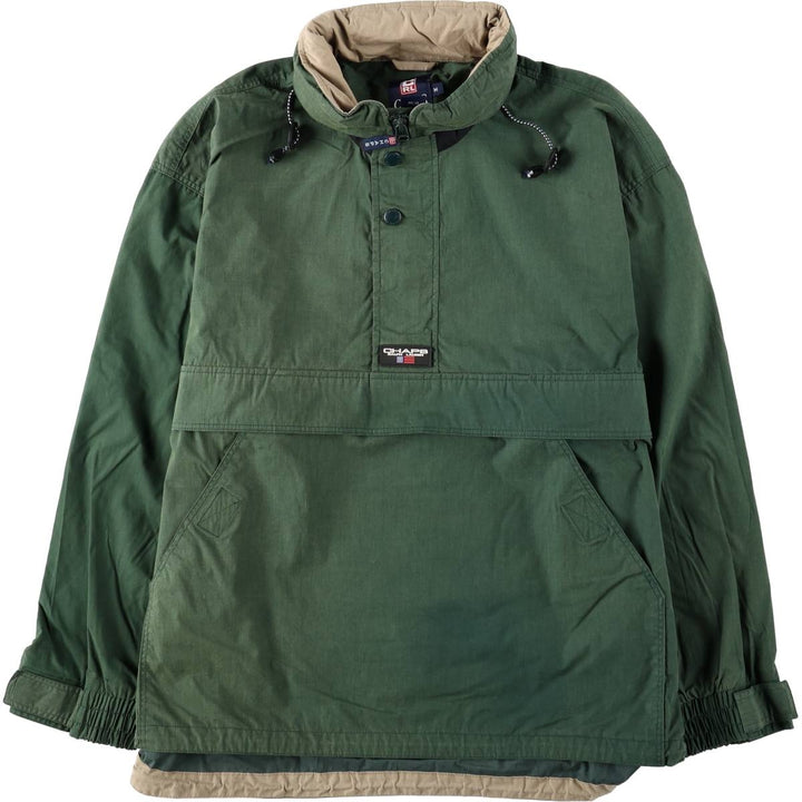 Ralph Lauren CHAPS Half-Zip Anorak Jacket, Made in Russia, Men's Size M (approx.) polyester Green type dark green Vintage Second Hand