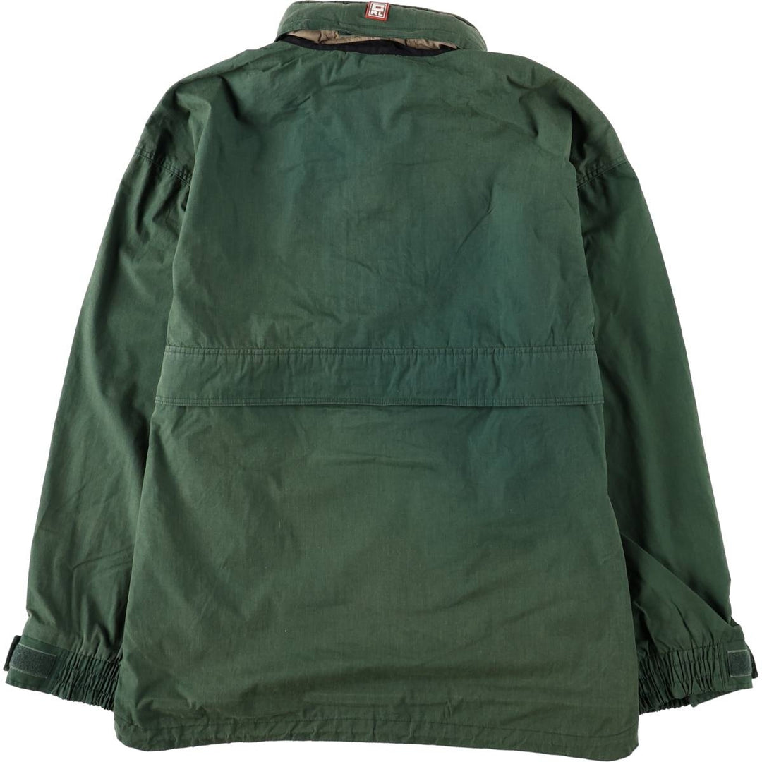 Ralph Lauren CHAPS Half-Zip Anorak Jacket, Made in Russia, Men's Size M (approx.) polyester Green type dark green Vintage Second Hand