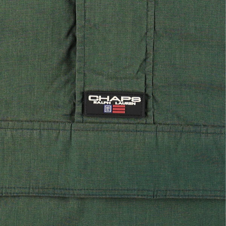 Ralph Lauren CHAPS Half-Zip Anorak Jacket, Made in Russia, Men's Size M (approx.) polyester Green type dark green Vintage Second Hand