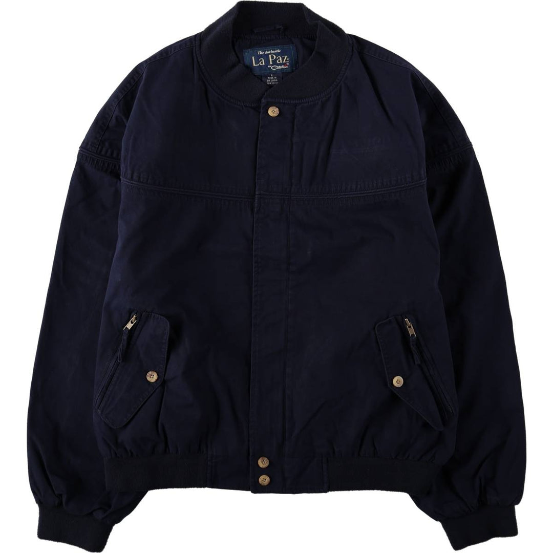 90'S Catalina La Paz Derby Jacket, Cup Shoulder, Men's Size L, Vintage cotton navy blue type Vintage Second Hand