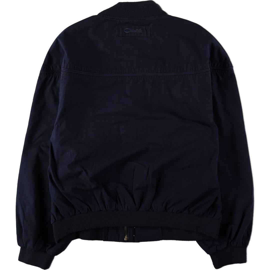90'S Catalina La Paz Derby Jacket, Cup Shoulder, Men's Size L, Vintage cotton navy blue type Vintage Second Hand