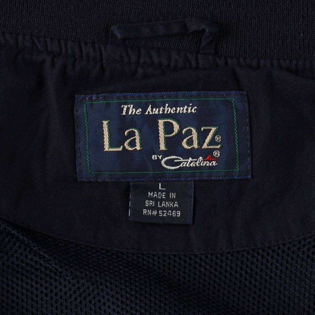 90'S Catalina La Paz Derby Jacket, Cup Shoulder, Men's Size L, Vintage cotton navy blue type Vintage Second Hand