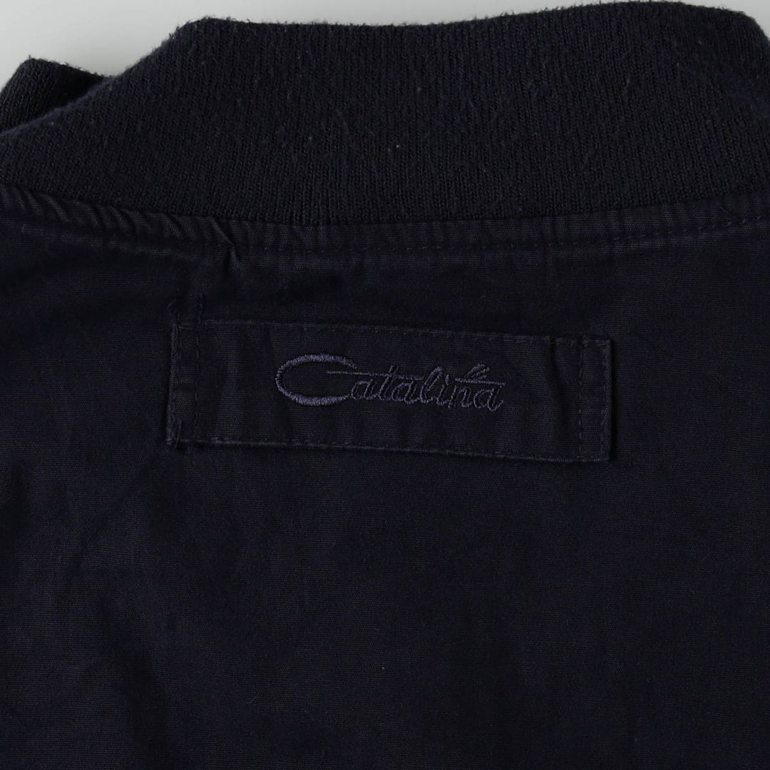 90'S Catalina La Paz Derby Jacket, Cup Shoulder, Men's Size L, Vintage cotton navy blue type Vintage Second Hand