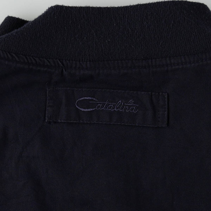 90'S Catalina La Paz Derby Jacket, Cup Shoulder, Men's Size L, Vintage cotton navy blue type Vintage Second Hand
