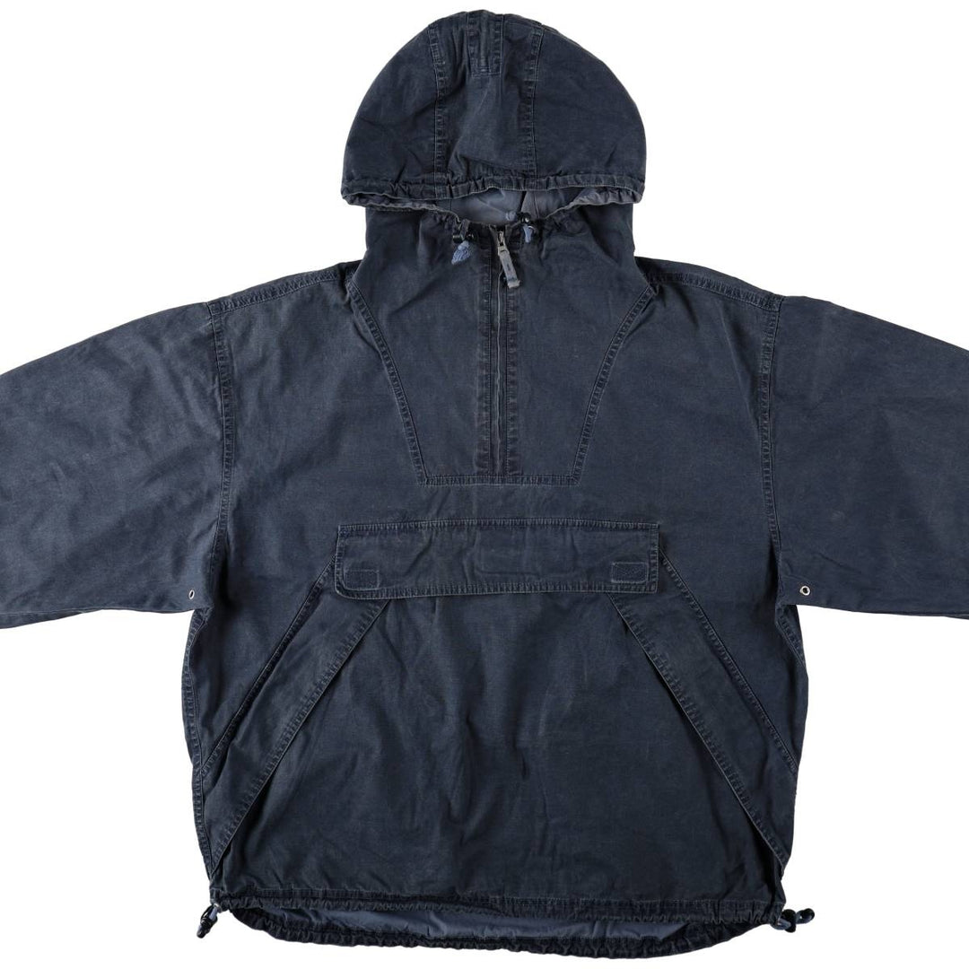 2000'S GAP Half-Zip Cotton Hoodie Anorak Hoodie Men's XL (approx.) cotton navy blue type Vintage Second Hand