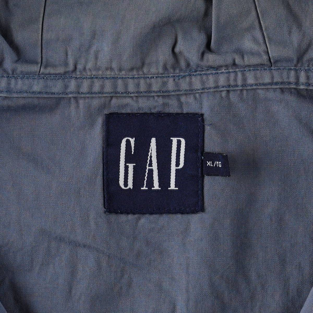 2000'S GAP Half-Zip Cotton Hoodie Anorak Hoodie Men's XL (approx.) cotton navy blue type Vintage Second Hand