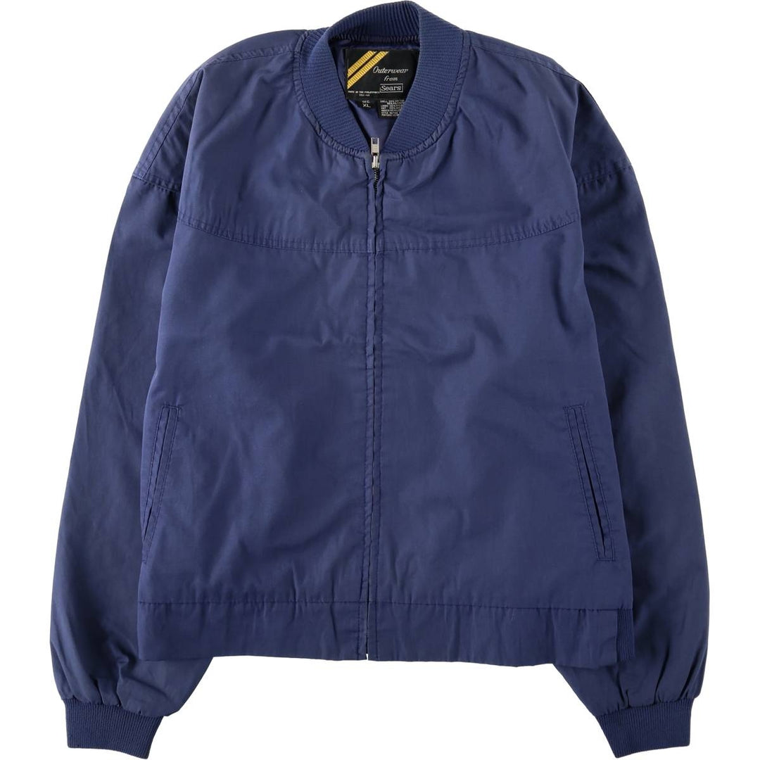 1980'S Sears Derby Jacket Cup Shoulder Jacket Men's XL equivalent Vintage cotton navy blue type Vintage Second Hand