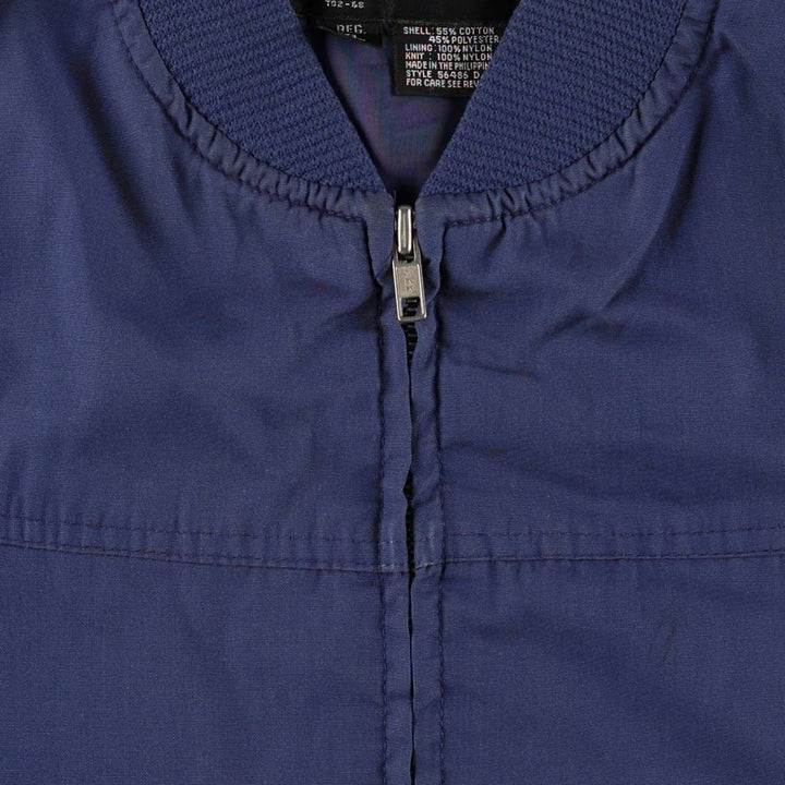 1980'S Sears Derby Jacket Cup Shoulder Jacket Men's XL equivalent Vintage cotton navy blue type Vintage Second Hand