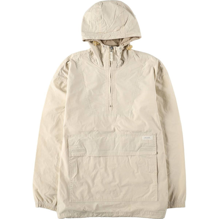 1990'S Ralph Lauren POLO SPORT Half-Zip Anorak Parka, Men's Size S (approx.), Vintage cotton ivory Vintage Second Hand