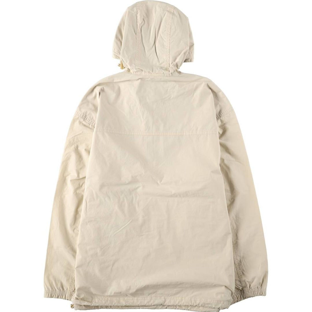 1990'S Ralph Lauren POLO SPORT Half-Zip Anorak Parka, Men's Size S (approx.), Vintage cotton ivory Vintage Second Hand