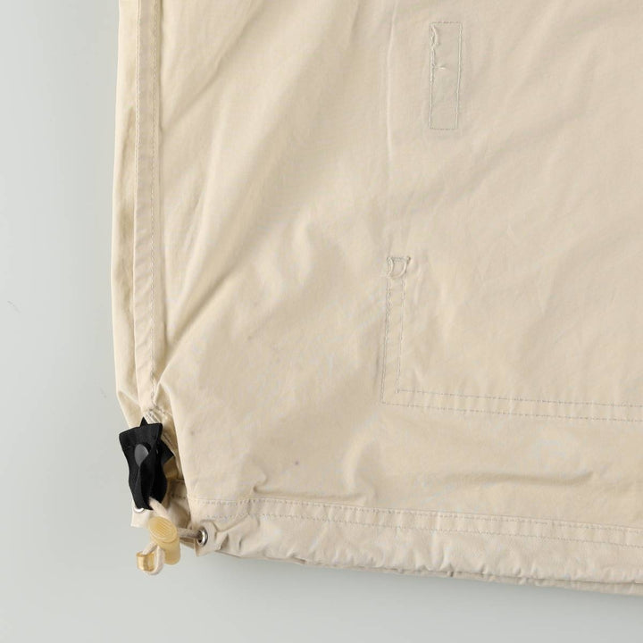1990'S Ralph Lauren POLO SPORT Half-Zip Anorak Parka, Men's Size S (approx.), Vintage cotton ivory Vintage Second Hand