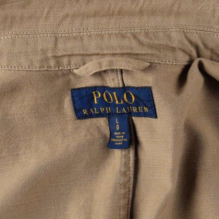 Ralph Lauren POLO RALPH LAUREN Easy Jacket Tailored Jacket Men's Size L (approx.) cotton Beige type Vintage Second Hand