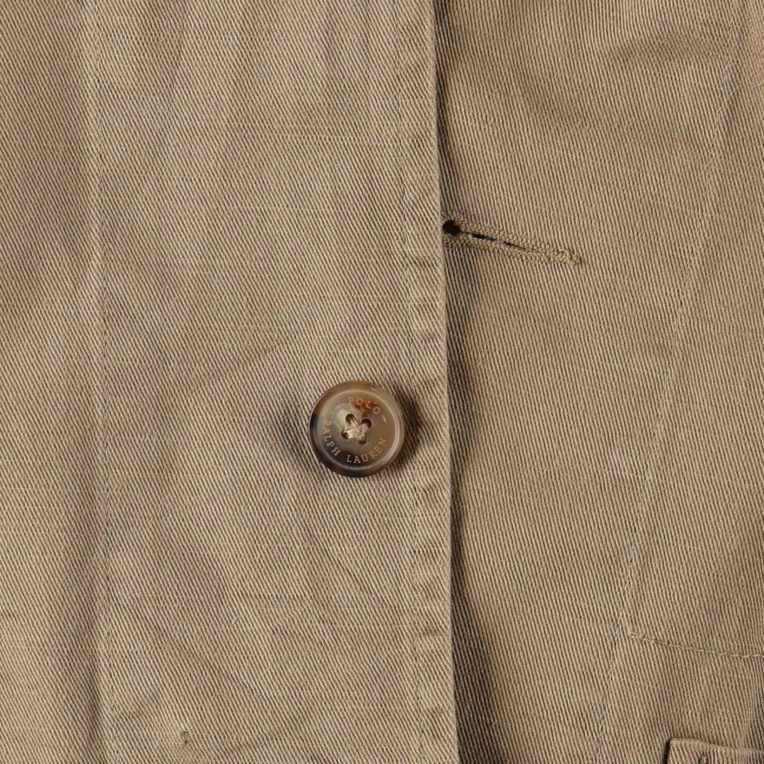 Ralph Lauren POLO RALPH LAUREN Easy Jacket Tailored Jacket Men's Size L (approx.) cotton Beige type Vintage Second Hand
