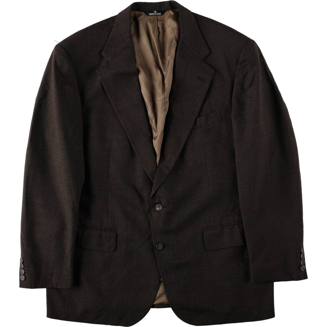 80s-90'S Ralph Lauren POLO UNIVERSITY CLUB wool tailored jacket, made in the USA, men's size L equivalent. wool dark chocolate Vintage Second Hand