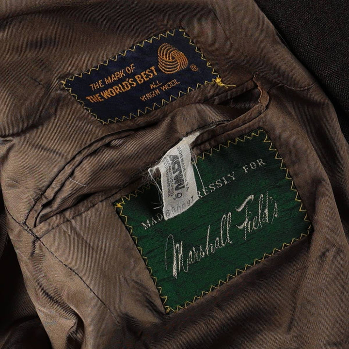 80s-90'S Ralph Lauren POLO UNIVERSITY CLUB wool tailored jacket, made in the USA, men's size L equivalent. wool dark chocolate Vintage Second Hand