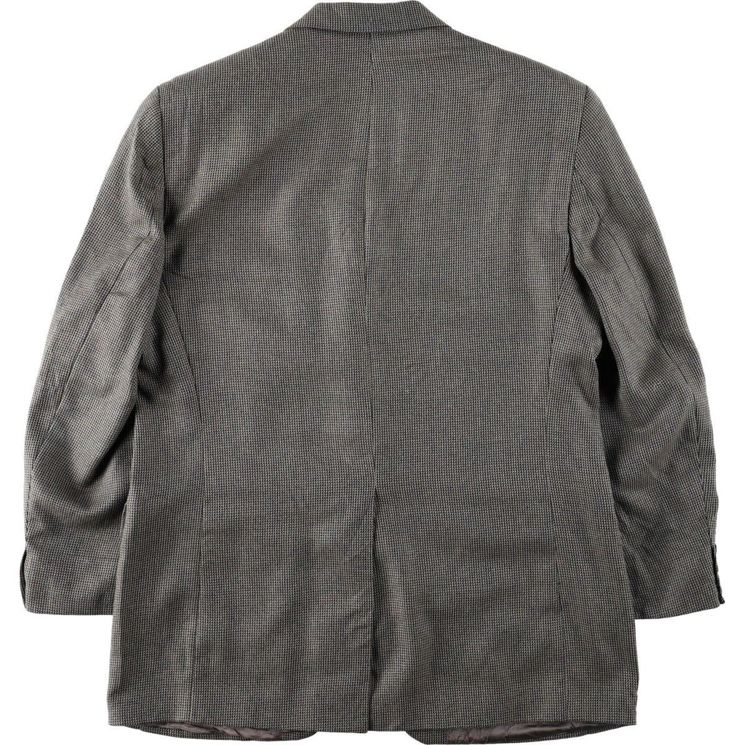 Ralph Lauren CHAPS all-over print tailored jacket, made in Canada, men's size L equivalent. unclear gray type Vintage Second Hand
