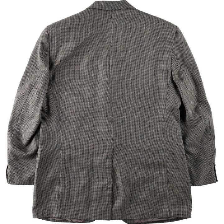 Ralph Lauren CHAPS all-over print tailored jacket, made in Canada, men's size L equivalent. unclear gray type Vintage Second Hand