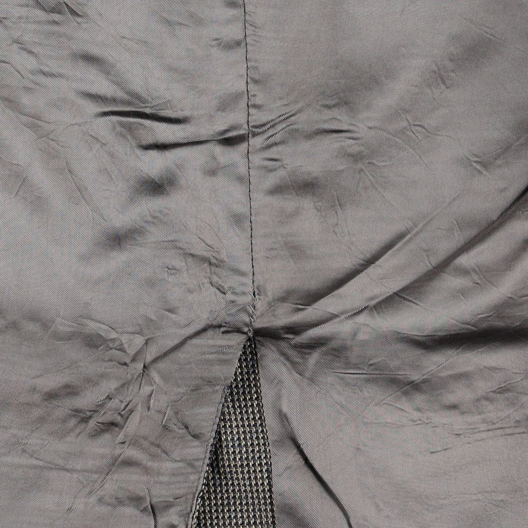 Ralph Lauren CHAPS all-over print tailored jacket, made in Canada, men's size L equivalent. unclear gray type Vintage Second Hand