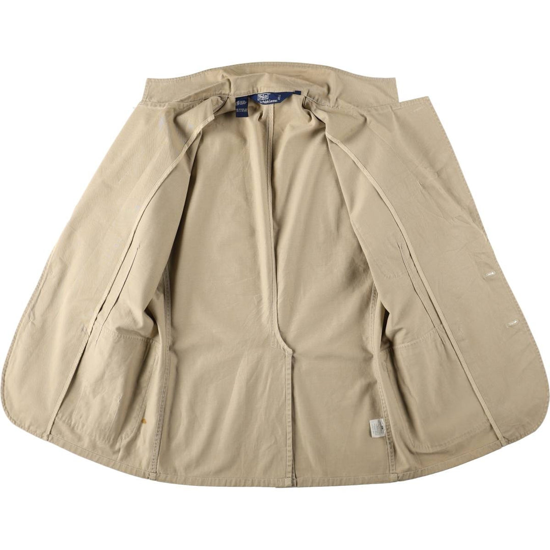 Ralph Lauren POLO by Ralph Lauren Easy Jacket Tailored Jacket Men's Size M (approx.) cotton Beige type Vintage Second Hand