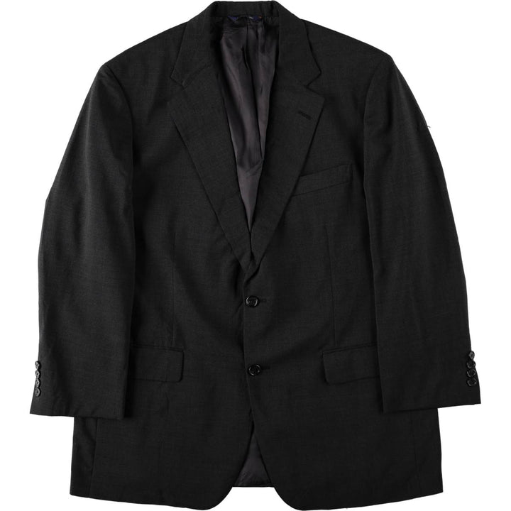 Brooks Brothers wool tailored jacket, made in the USA, men's size L wool Charcoal Vintage Second Hand