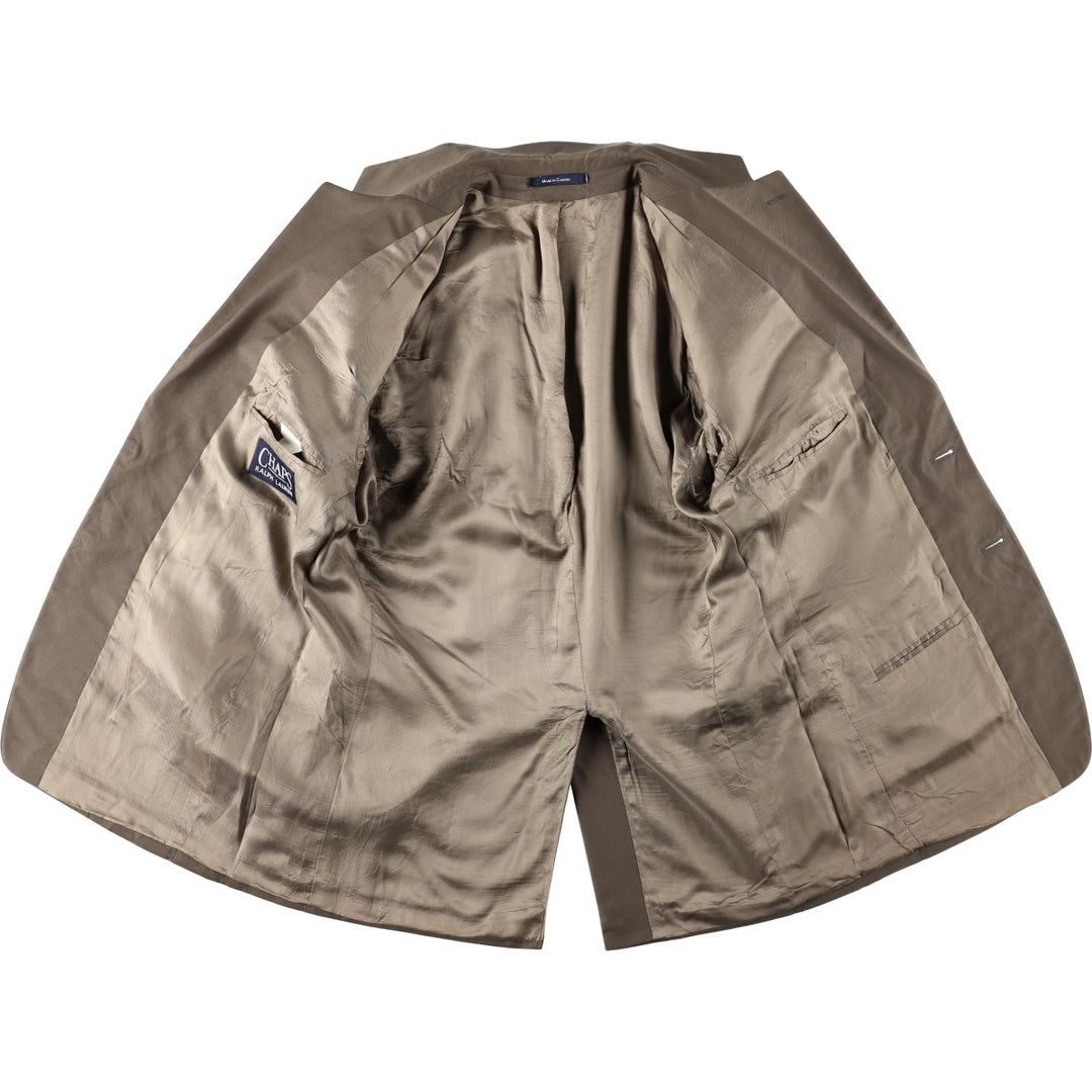 Ralph Lauren CHAPS tailored jacket, made in Canada, men's size L equivalent. unclear beige type brown Vintage Second Hand