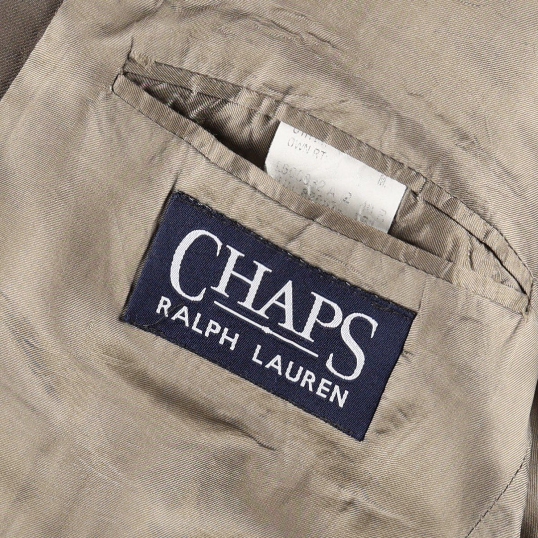 Ralph Lauren CHAPS tailored jacket, made in Canada, men's size L equivalent. unclear beige type brown Vintage Second Hand