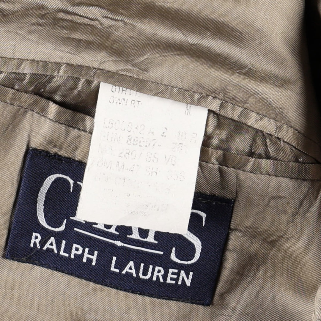 Ralph Lauren CHAPS tailored jacket, made in Canada, men's size L equivalent. unclear beige type brown Vintage Second Hand