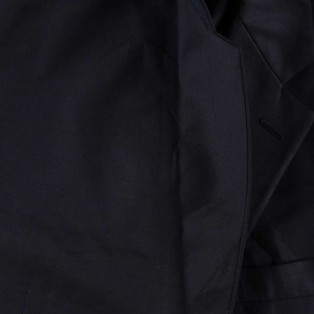 Ralph Lauren LAUREN Navy Blazer, Tailored Jacket, Made in Canada, Men's Size L wool navy blue type Vintage Second Hand