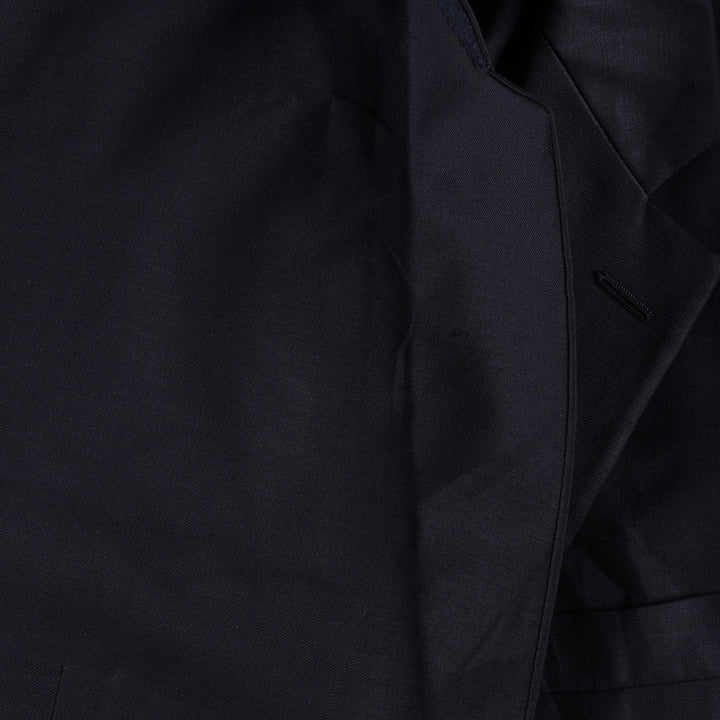 Ralph Lauren LAUREN Navy Blazer, Tailored Jacket, Made in Canada, Men's Size L wool navy blue type Vintage Second Hand