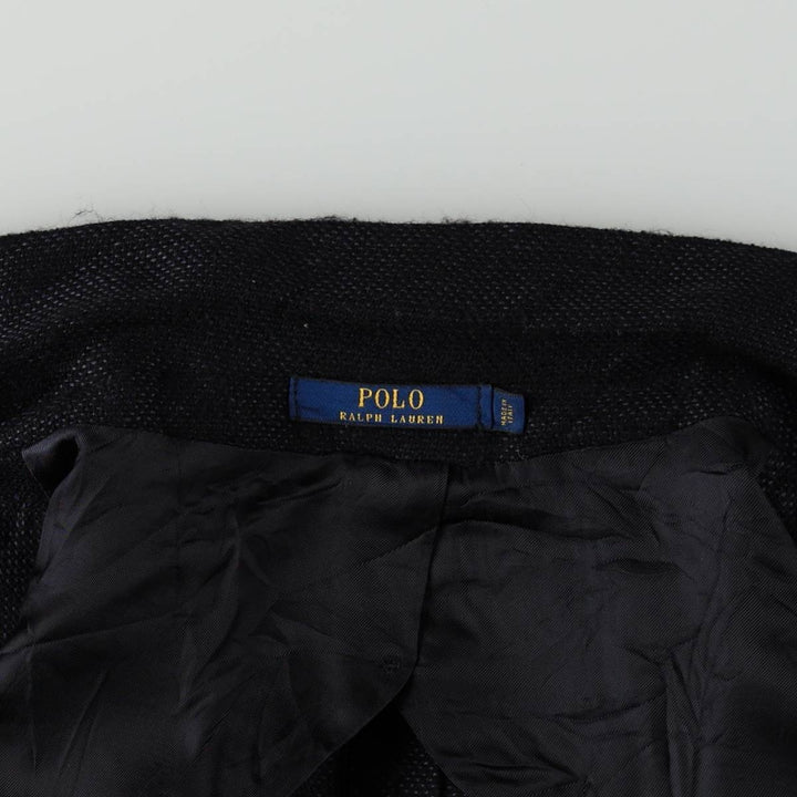 Ralph Lauren POLO RALPH LAUREN Easy Jacket Tailored Jacket Made in Italy Men's Size L (approx.) wool black type Vintage Second Hand