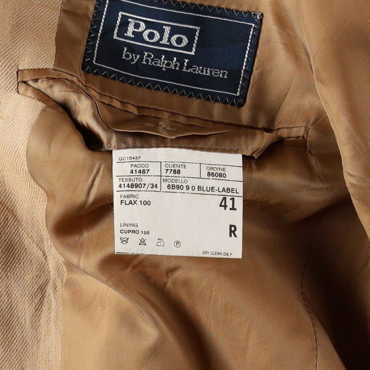Ralph Lauren POLO by Ralph Lauren blazer/tailored jacket, made in Italy, men's size M equivalent. others Beige type Vintage Second Hand