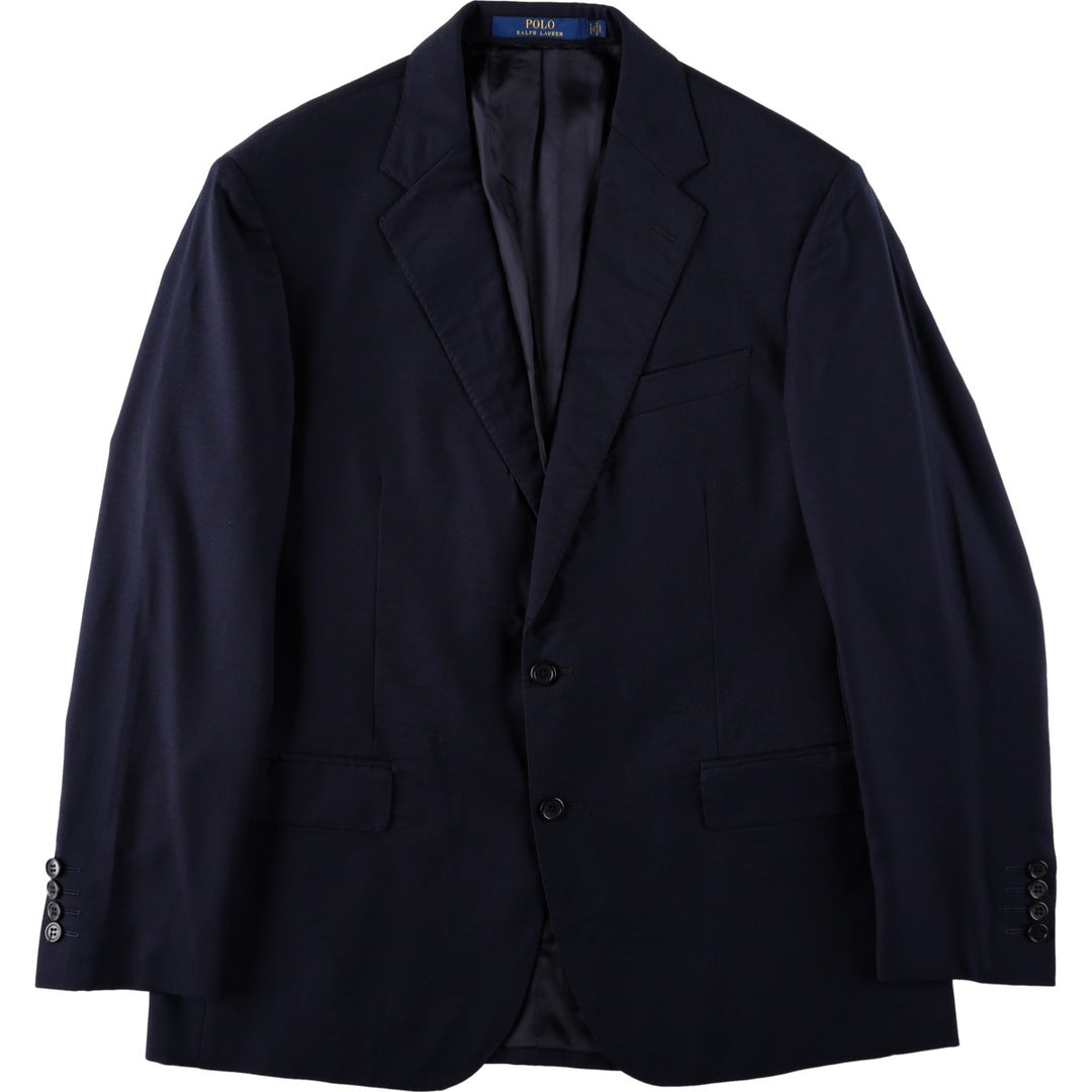 Ralph Lauren POLO RALPH LAUREN wool tailored jacket, made in Italy, men's size M equivalent. wool navy blue type Vintage Second Hand